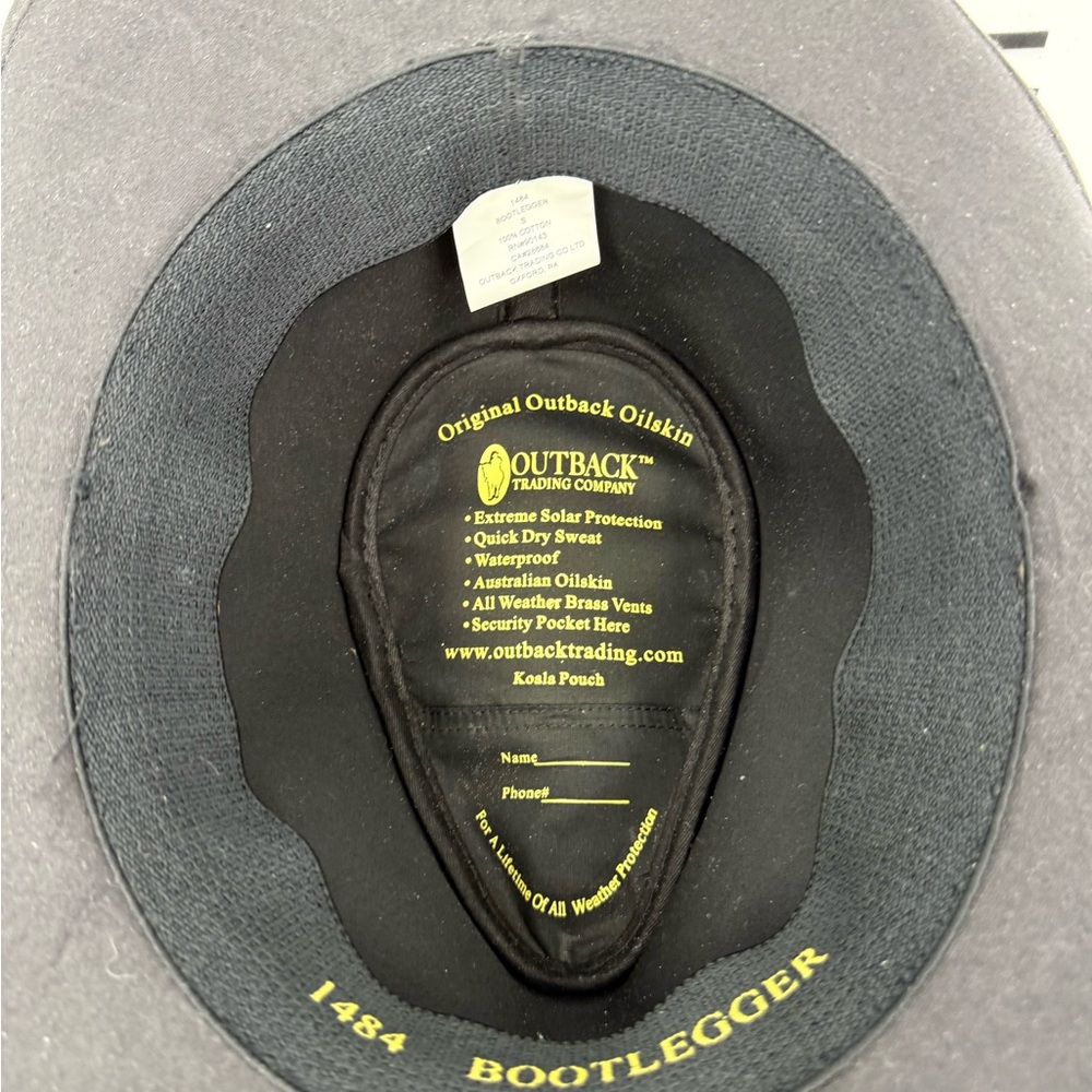 Outback Trading “Bootlegger” Brown Oilskin Hat 1484-BRN Men’s Small S NWOB *READ - Picture 9 of 11